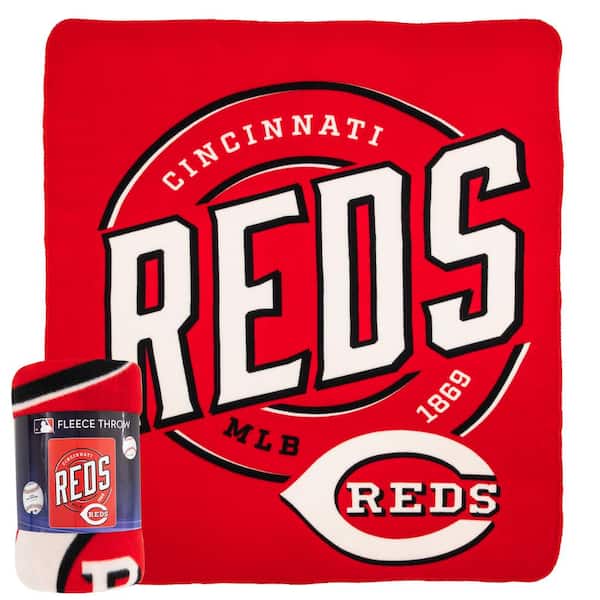 THE NORTHWEST GROUP MLB Reds Campaign Fleece Multi-Colored Throw Blanket