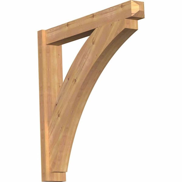 Ekena Millwork 6 in. x 36 in. x 36 in. Thorton Craftsman Smooth Western Red Cedar Outlooker