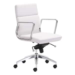 Engineer White Low Back Office Chair