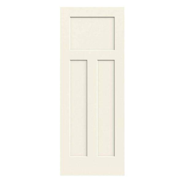 JELD-WEN 36 in. x 80 in. Craftsman Vanilla Painted Smooth Solid Core Molded Composite MDF Interior Door Slab