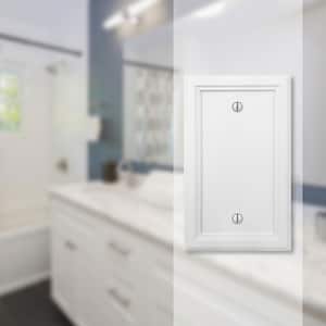 Elly 1 Gang Blank Composite Wall Plate - White