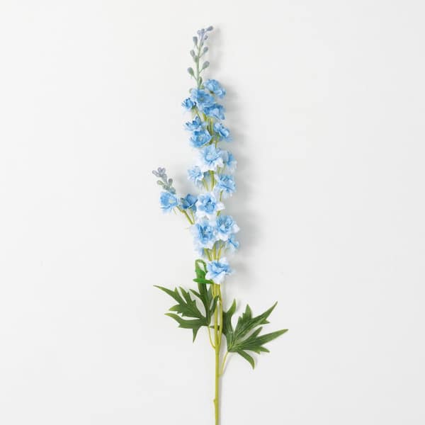SULLIVANS 33.5 in. Pastel Blue Artificial Larkspur Spray