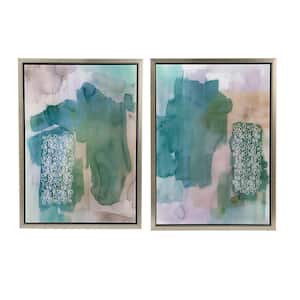 2 Piece Framed Abstract Art Print 23.9 in. x 17.4 in.