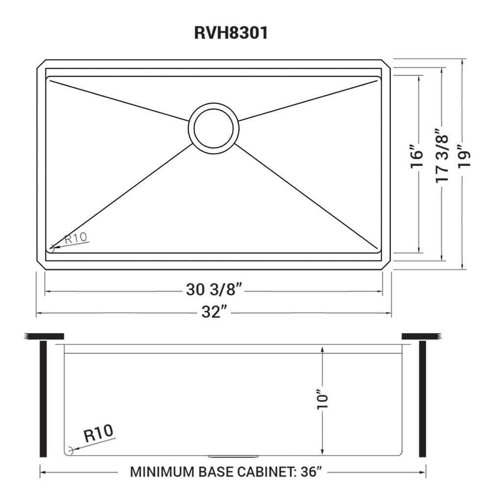 32-Inch Stainless Steel Workstation Ledge Undermount Kitchen Sink