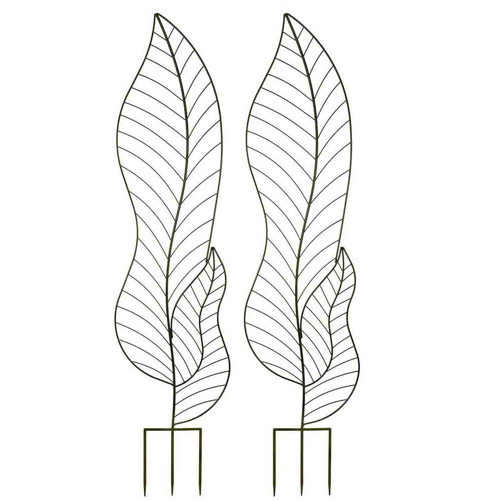 55 in. Decorative Metal Garden Trellis (Set of 2) TGB55H21 The Home Depot