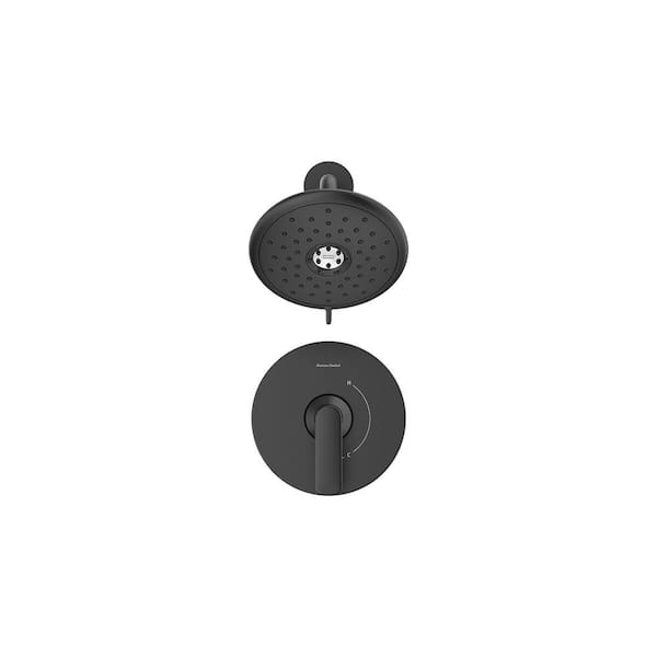 Aspirations Single-Handle Wall Mount Shower Trim in Matte Black - 1.75 GPM (Valve Not Included)