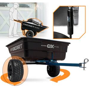 Stockman 15 cu. ft. - 17 cu. ft. Lift-Assist and Swivel ATV Dump Cart with ATV-Grade OTR Tires