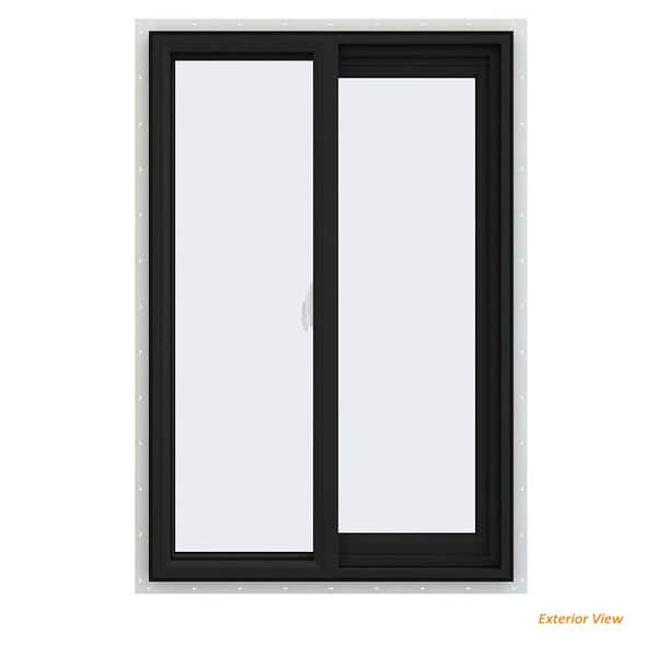 JELD-WEN 24 in. x 36 in. V-2500 Series Bronze Exterior/White JELD-WEN 24 in. x 36 in. V-2500 Series Bronze Exterior/White
