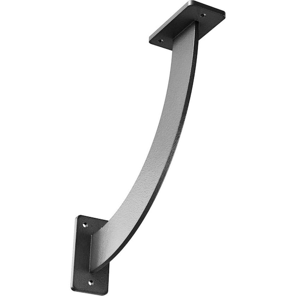 Ekena Millwork 2 in. x 11 in. x 11 in. Steel Hammered Silver Bradford Bracket