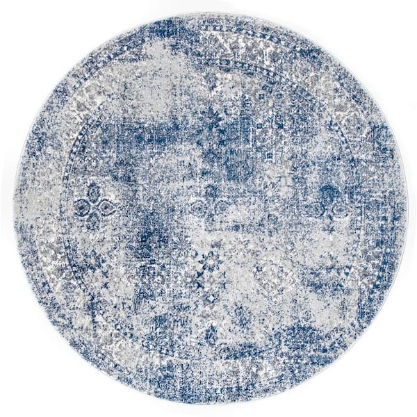 nuLOOM Willena Vintage Blue 5' Round Rug