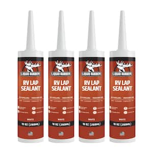 10 oz. White, RV Lap Sealant, Synthetic Rubber (4-Pack)