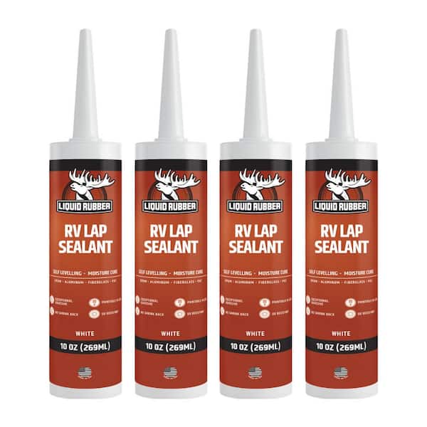Reviews for LIQUID RUBBER 10 oz. White, RV Lap Sealant, Synthetic