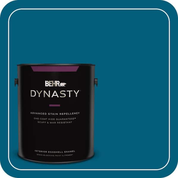 BEHR DYNASTY 1 gal. #MQ5-62 Blue Edge One-Coat Hide Eggshell Enamel Interior Stain-Blocking Paint & Primer