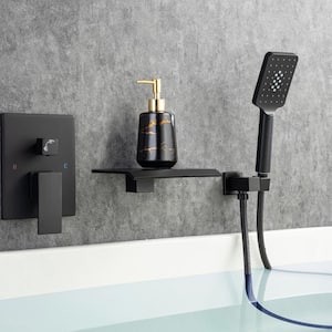 Single Handle 3 -Spray Patterns Shower Faucet 2.5 GPM with Pressure Balance Anti Scald in Matte Black