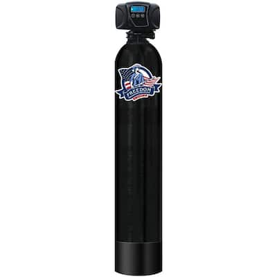 Fluoride Series 4-Stage Salt-Free Water Filtration System Treats Up To 4 Bathrooms in Black