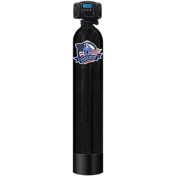 Fluoride Series 4-Stage Salt-Free Water Filtration System Treats Up To 4 Bathrooms in Black