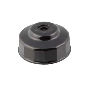 76 mm x 14 Flute Oil Filter Cap Wrench in Black