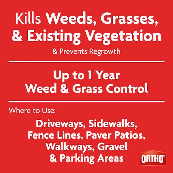 GroundClear Year Long Vegetation Killer 1 gal. Spray, Ready-to-Use Weed Killer with Comfort Wand, For Patios, Driveways