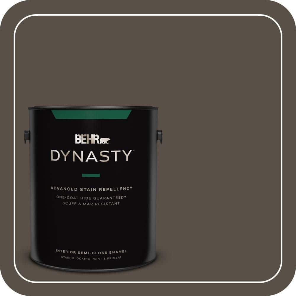1 gal. #N360-7 Potting Soil One-Coat Hide Semi-Gloss Enamel Interior Stain-Blocking Paint & Primer price history on PriceWatchPro