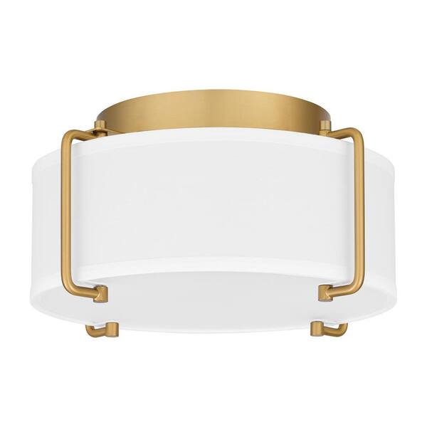 brushed gold flush mount