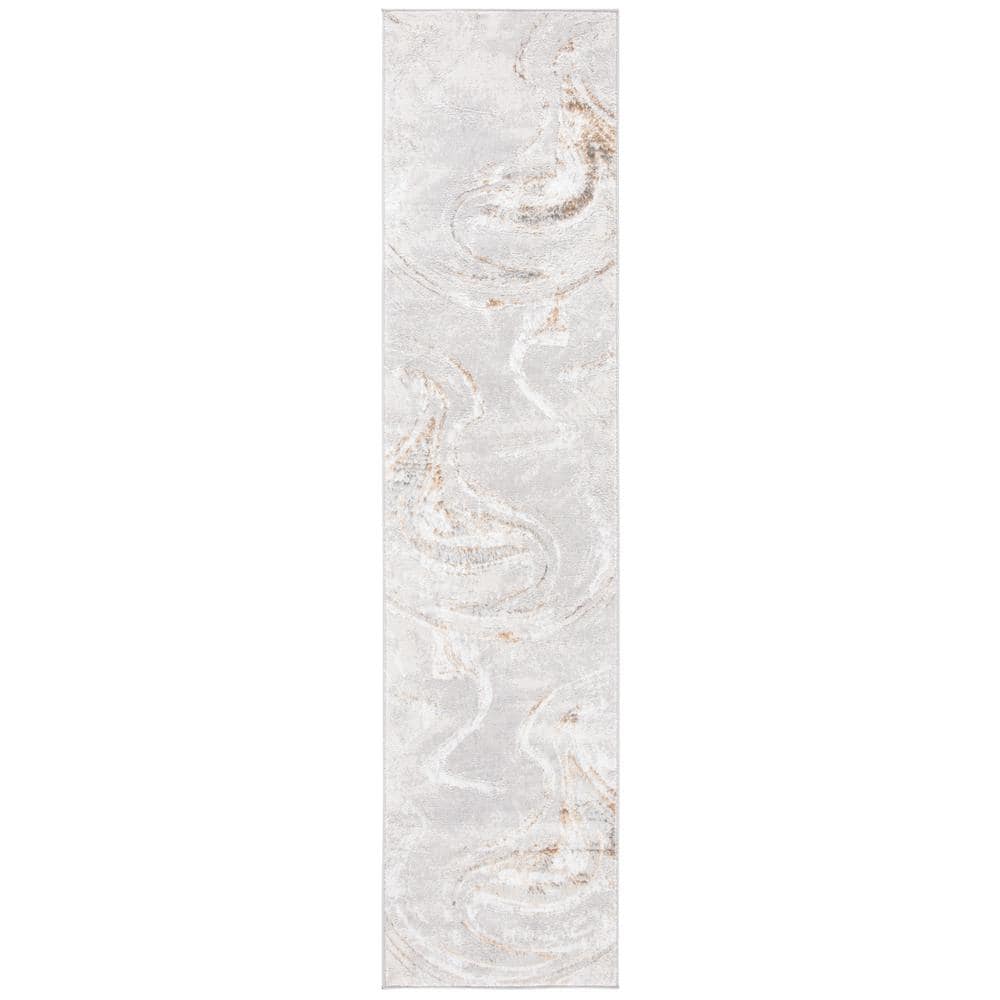 Orchard Gray/Ivory 2 ft. x 11 ft. Abstract Striped Runner Rug price history on PriceWatchPro