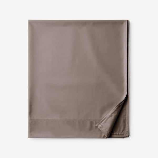 The Company Store Company Cotton Wrinkle-Free Cinder Sateen Full Flat Sheet