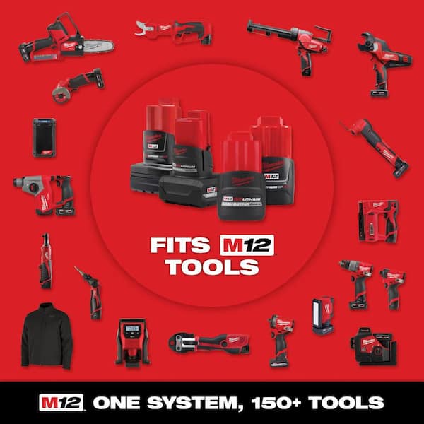 Milwaukee M12 12V Lithium-Ion Cordless 10 oz. Adhesive and Caulk
