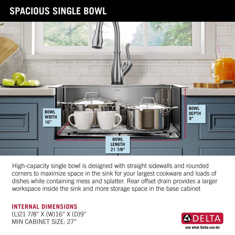 Stainless Steel Single Bowl Workstation Kitchen Sink with Accessories