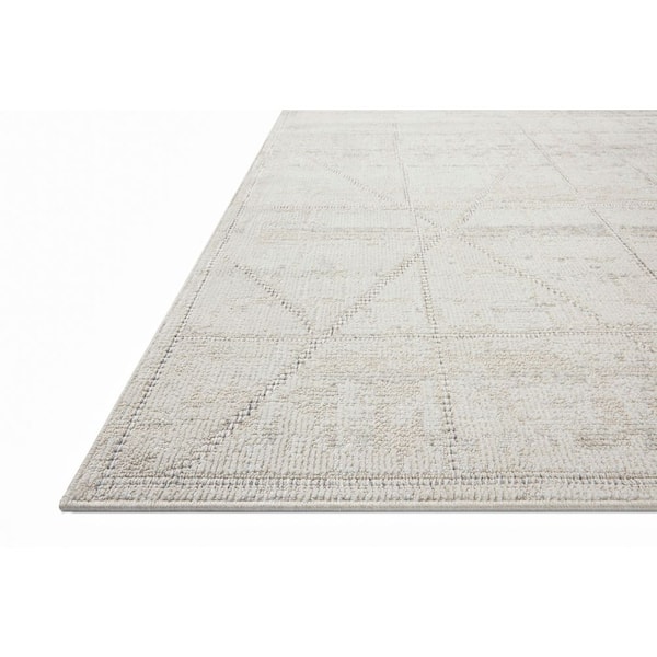 Roxie Ivory / Graphite 6 ft. 3 in. x 9 ft. 3 in. Contemporary Area Rug