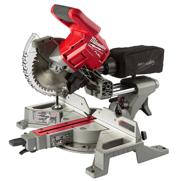 M18 FUEL 18V Lithium-Ion Brushless 7-1/4 in. Cordless Dual Bevel Sliding Compound Miter Saw with Compact Router