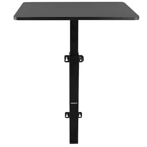 23.6 in. Rectangular Black Computer Desk Wall Mount with Height Adjustment