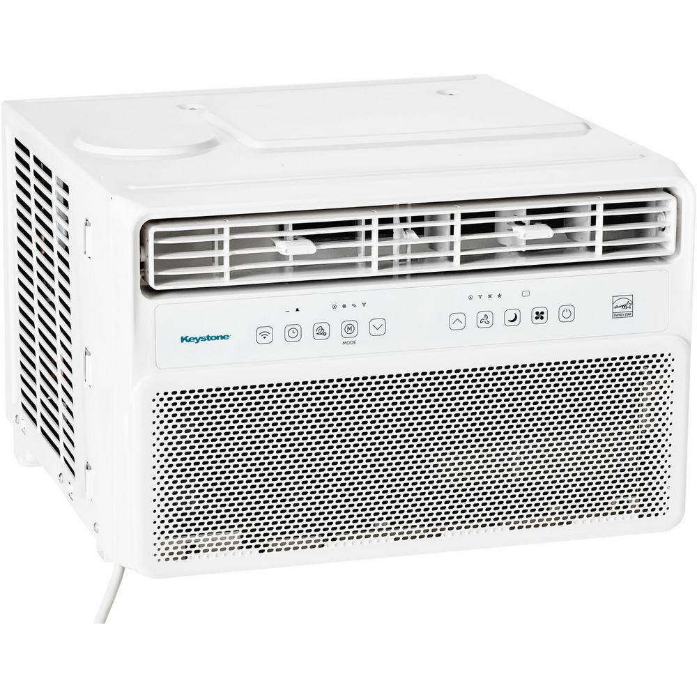Keystone 8000 BTU White Window Air Conditioner with Remote Control