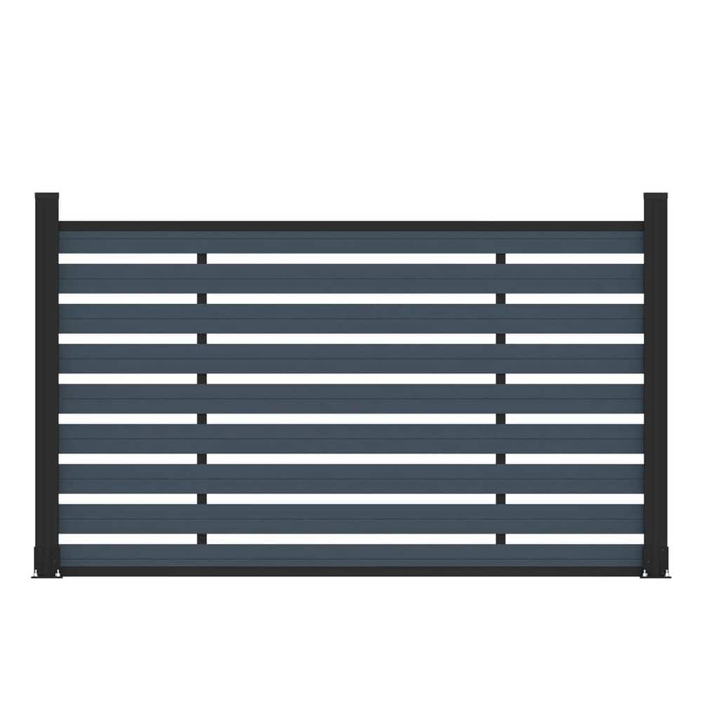 Low Maintenance 3.8 ft. H x 6 ft. W Waterproof Gray Composite Fence Panel Kit with Two Posts price history on PriceWatchPro