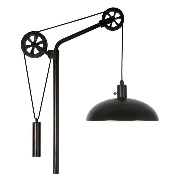 Meyer&Cross Pablo Blackened Bronze Pully Floor Lamp FL0305 - The