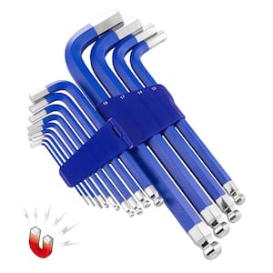 13-Piece Metric Long Arm Magnetic Hex Key Wrench Set