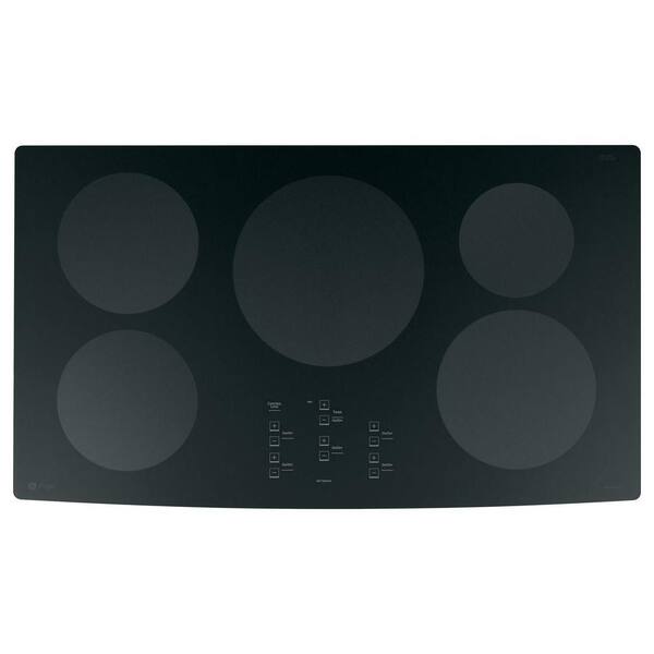 GE Profile 36 in. Glass Ceramic Electric Induction Cooktop in Black with 5 Elements