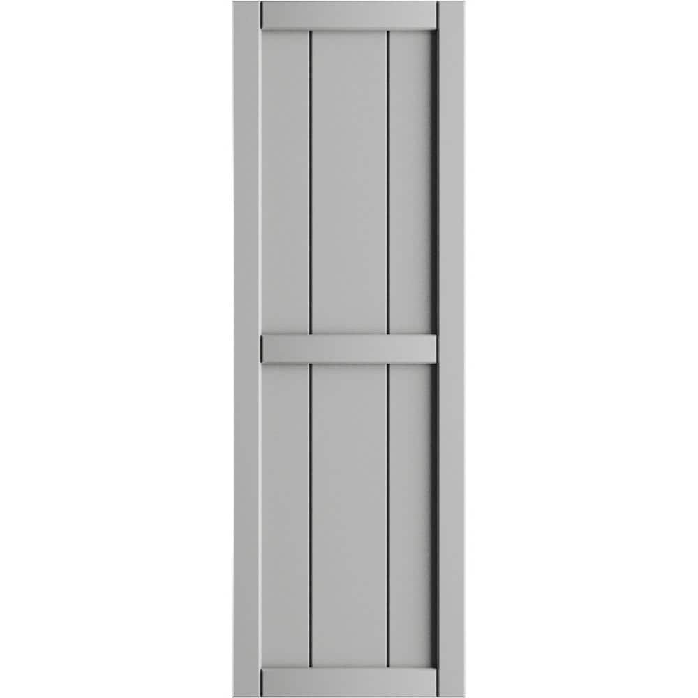 16-1/8 in. x 41 in. True Fit PVC 3-Board Framed Board and Batten Shutters in Hailstorm Gray (Per Pair) price history on PriceWatchPro