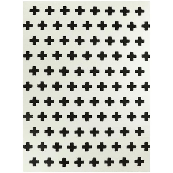 BALTA Super Soft Plus Black 8 ft. x 10 ft. Area Rug