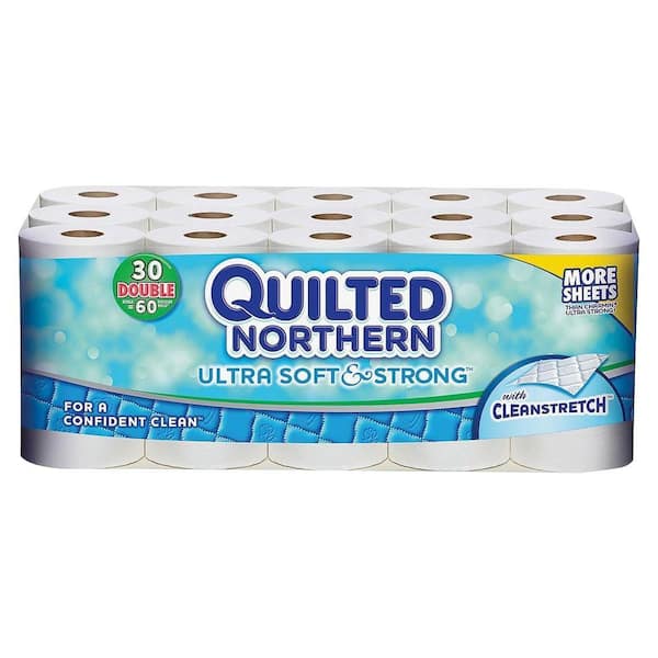 Quilted Northern White Bathroom Tissue 2-Ply (30 Roll)