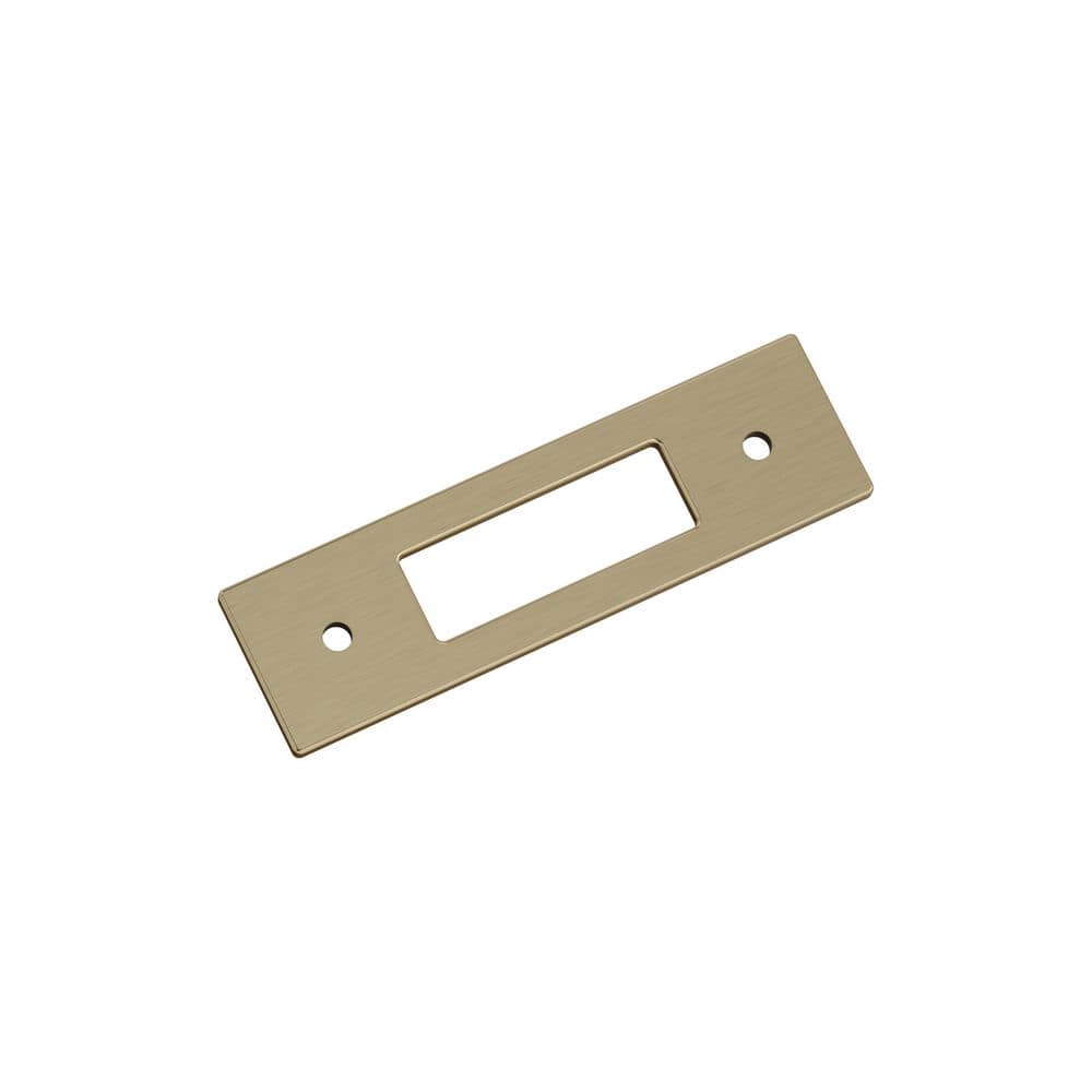 Medora 3 in. Center-to-Center Rectangle Golden Champagne Pull Cabinet Backplate price history on PriceWatchPro