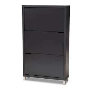 52.7 in. H x 31.1 in. W Gray Wood Shoe Storage Cabinet