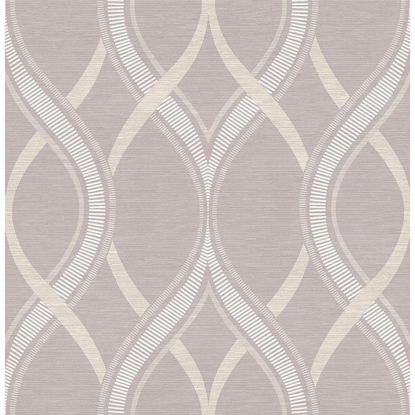 A-Street Prints Frequency Lavender Ogee Paper Strippable Roll Wallpaper (Covers 56.4 sq. ft.)
