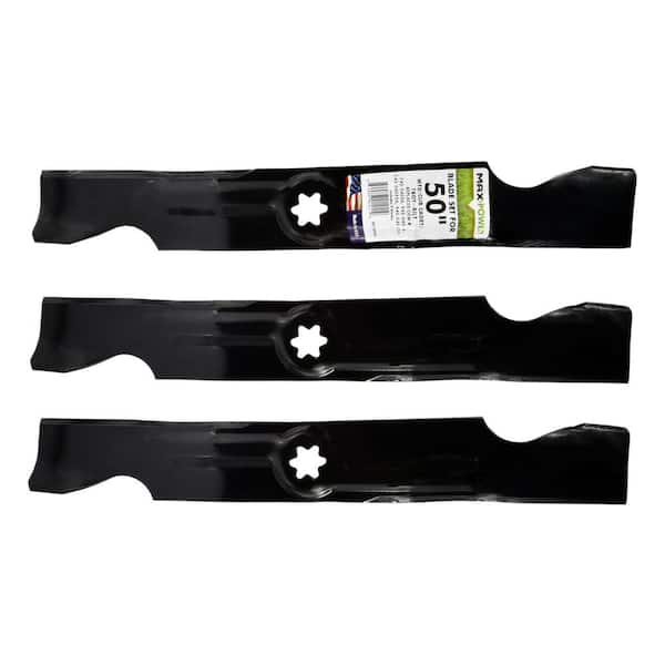 Cub Cadet Original Equipment High Lift Blade Set for Select 50 in. Riding  Lawn Mowers with 6-Point Star OE# 942-04053C, 742-04053C 490-110-C123 - The  Home Depot