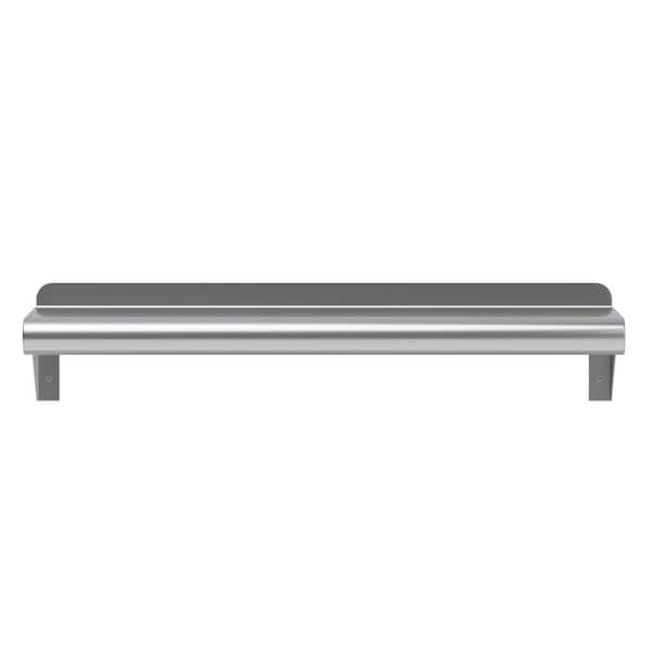 AMGOOD 6 in. x 24 in. Stainless Steel Wall Shelf. Kitchen, Restaurant, Garage, Laundry, Utility Room Metal Shelf with Brackets