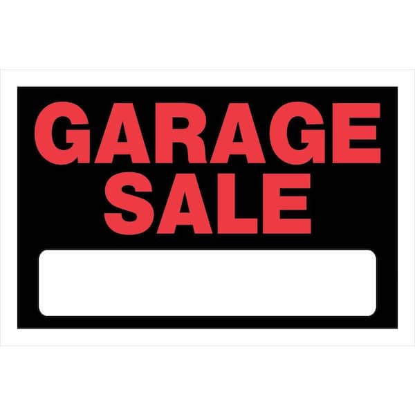 Hillman 8 in. x 12 in. Plastic Garage Sale Sign