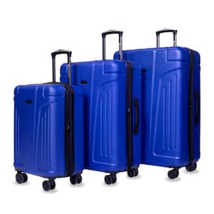 Vortex 3-Piece Blue XL Expandable Spinner Hardcase Luggage Set