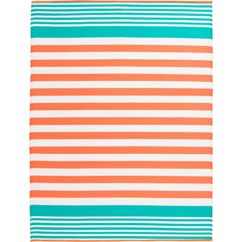 Toftan Multi 6 ft. x 8 ft. Stripe Indoor/Outdoor Area Rug