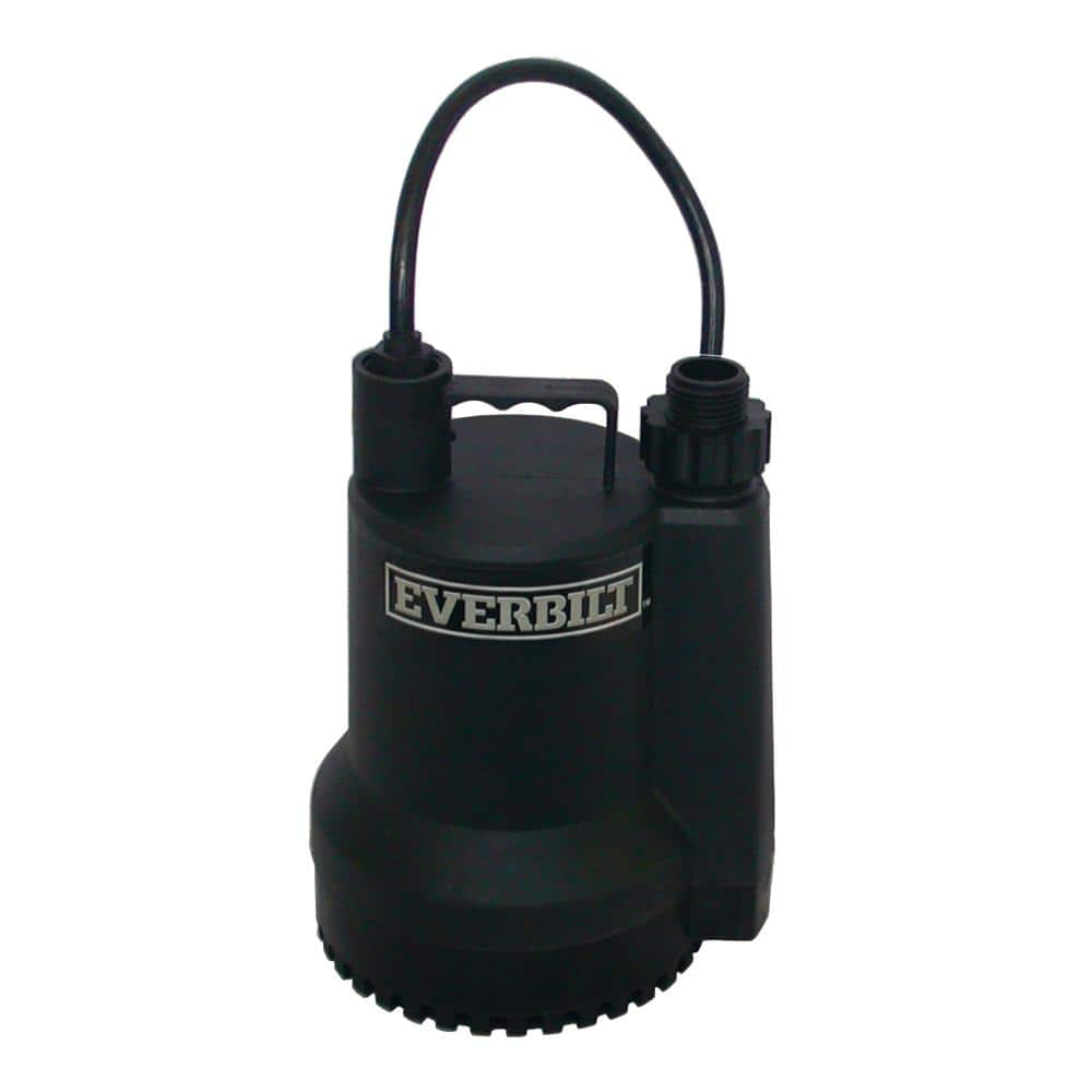 Everbilt 1/6 HP Submersible Thermoplastic Utility Pump SUP54-HD - The ...