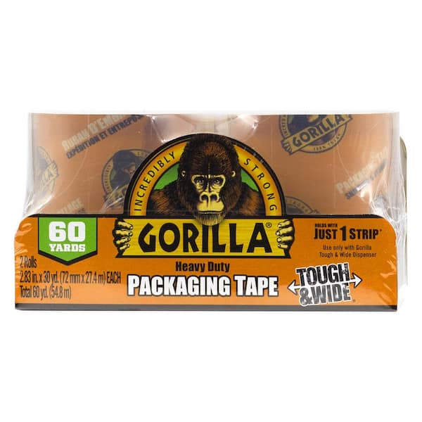 Gorilla 2.83 in .x 30 yds. Packing Tape (2-Pack)