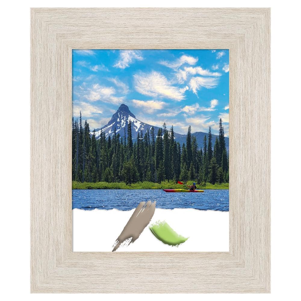 Whitewash Distressed Wood Single Photo Frame 19" x 16"